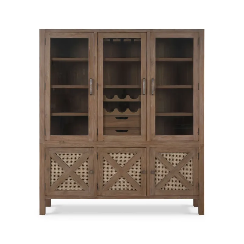 Silvia Reclaimed Teak Wine Cabinet