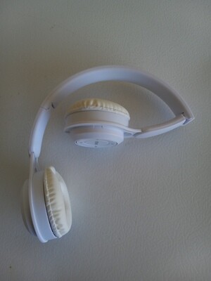 White Digital Wireless Headphones