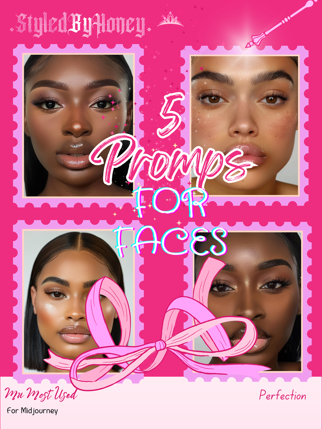 5 Prompts for making Female Faces