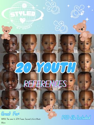 20 HD Youth Face References