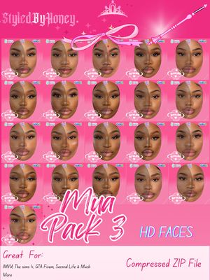 MUA Pack 3 Face References