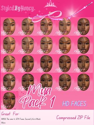 MUA Pack 1 Face References
