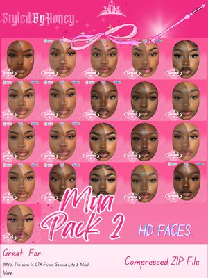 MUA Pack 2 Face References