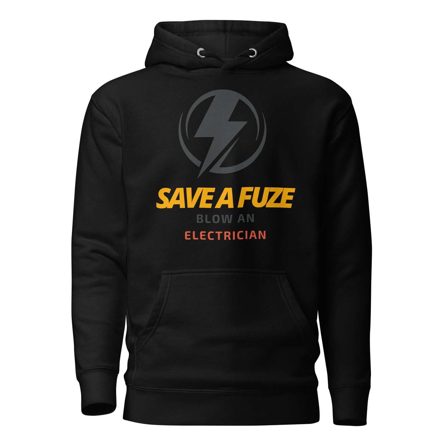 Save a Fuse Blow and Electrician Black Hoodie