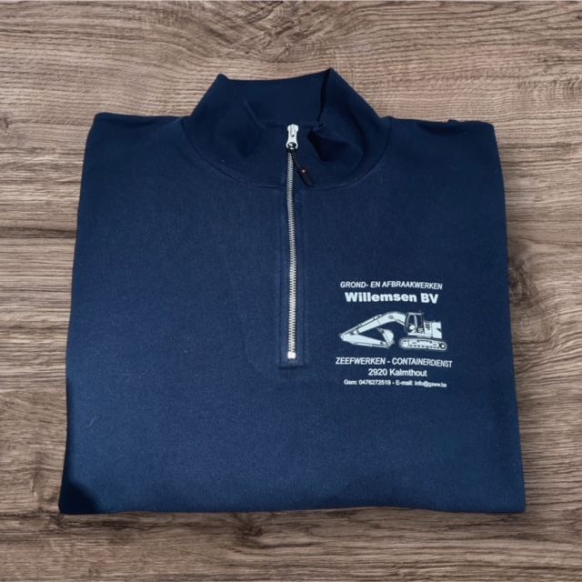 Gepersonaliseerde Zip Sweater