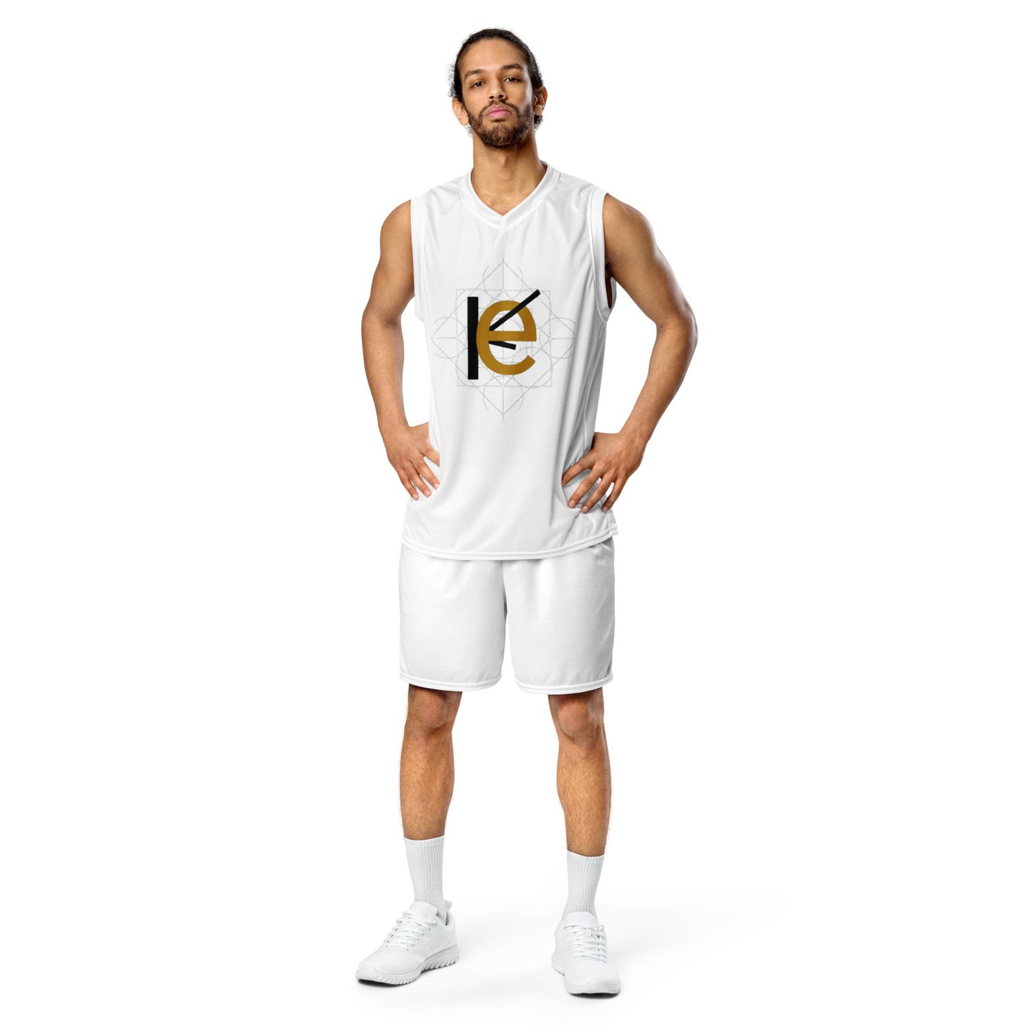 Recyceltes Unisex-Basketballtrikot  