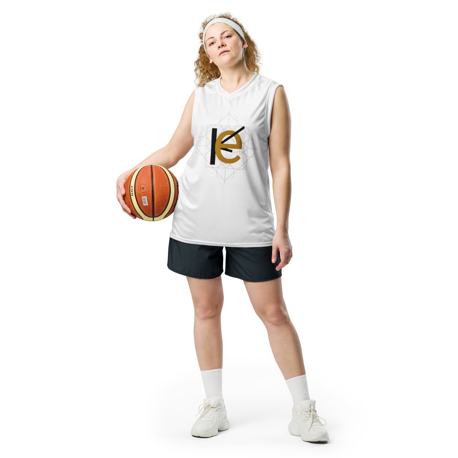 Recyceltes Unisex-Basketballtrikot  