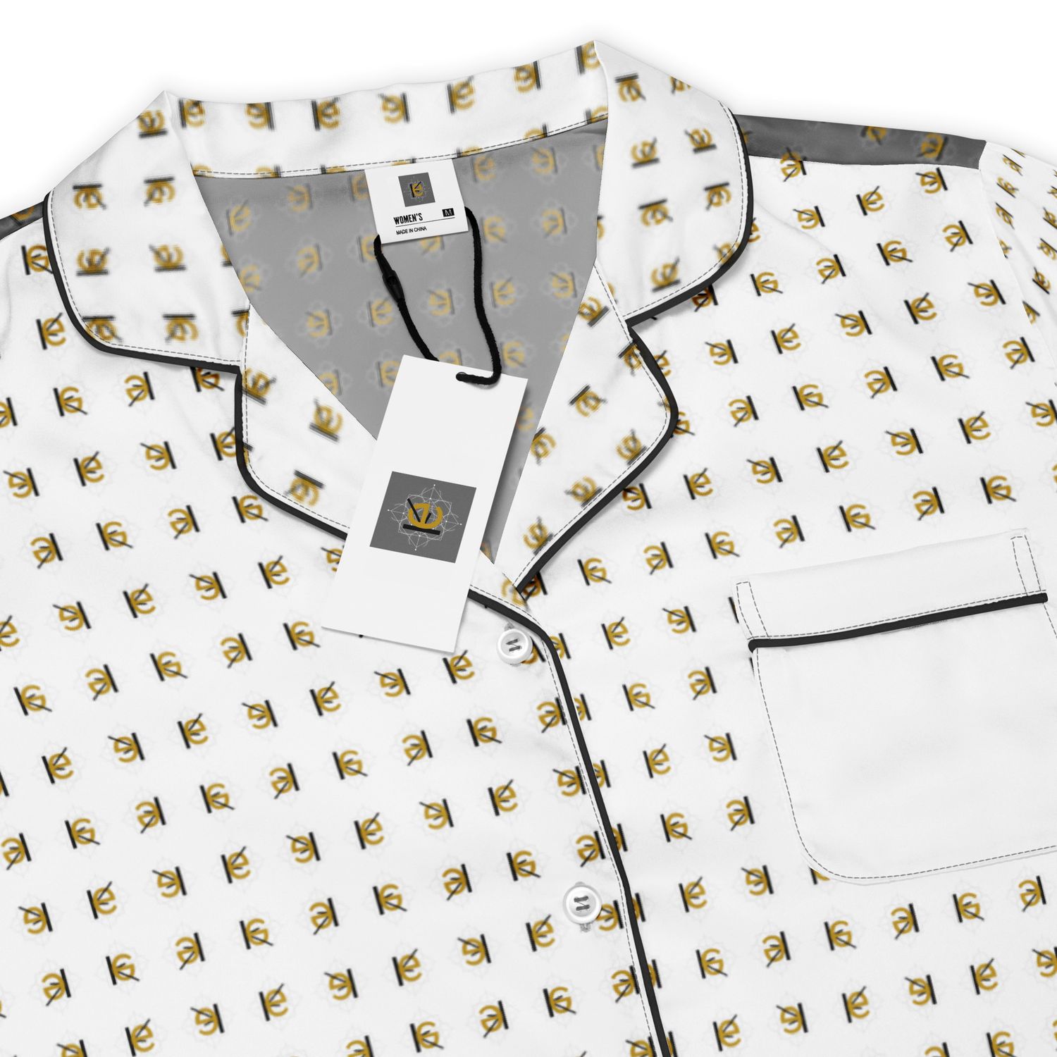 Langärmliges Pyjamaoberteil für Damen