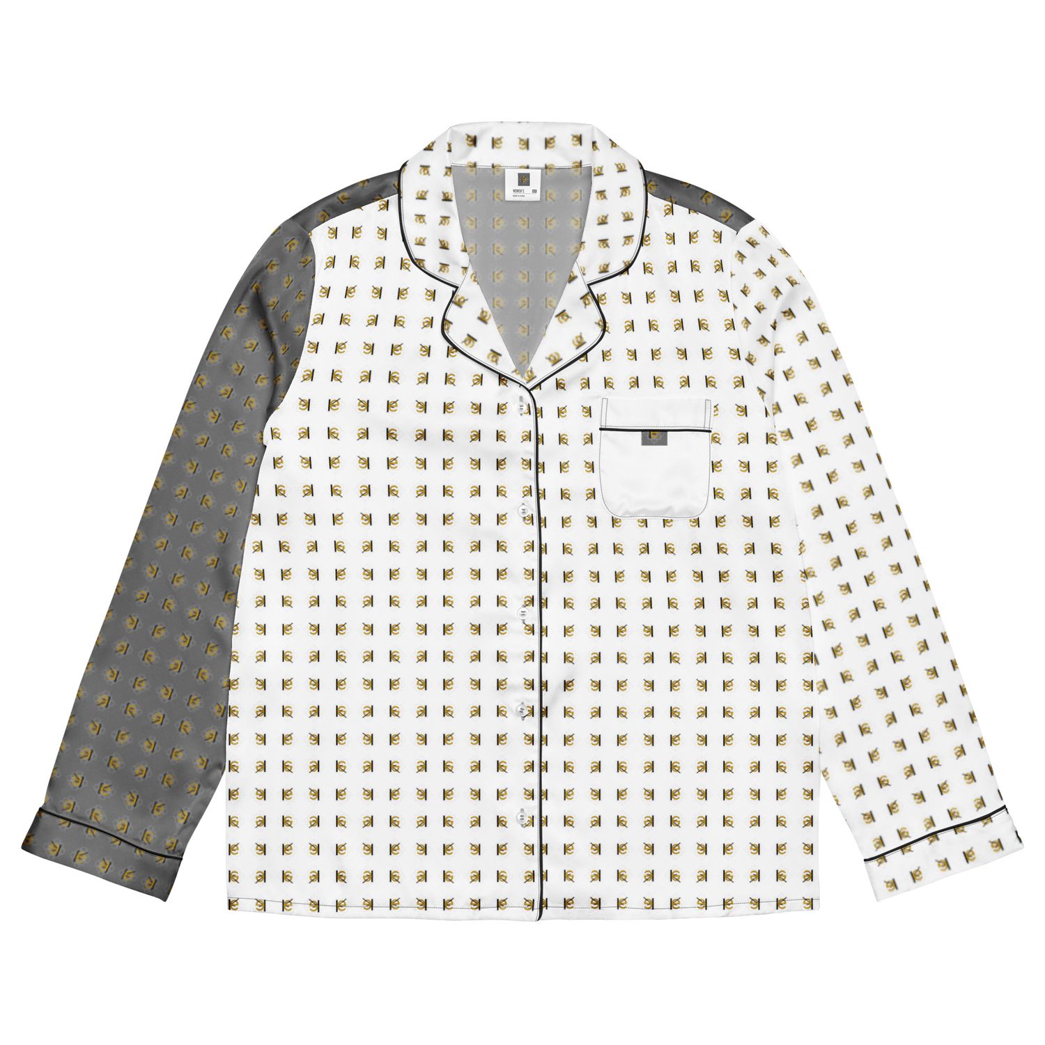 Langärmliges Pyjamaoberteil für Damen