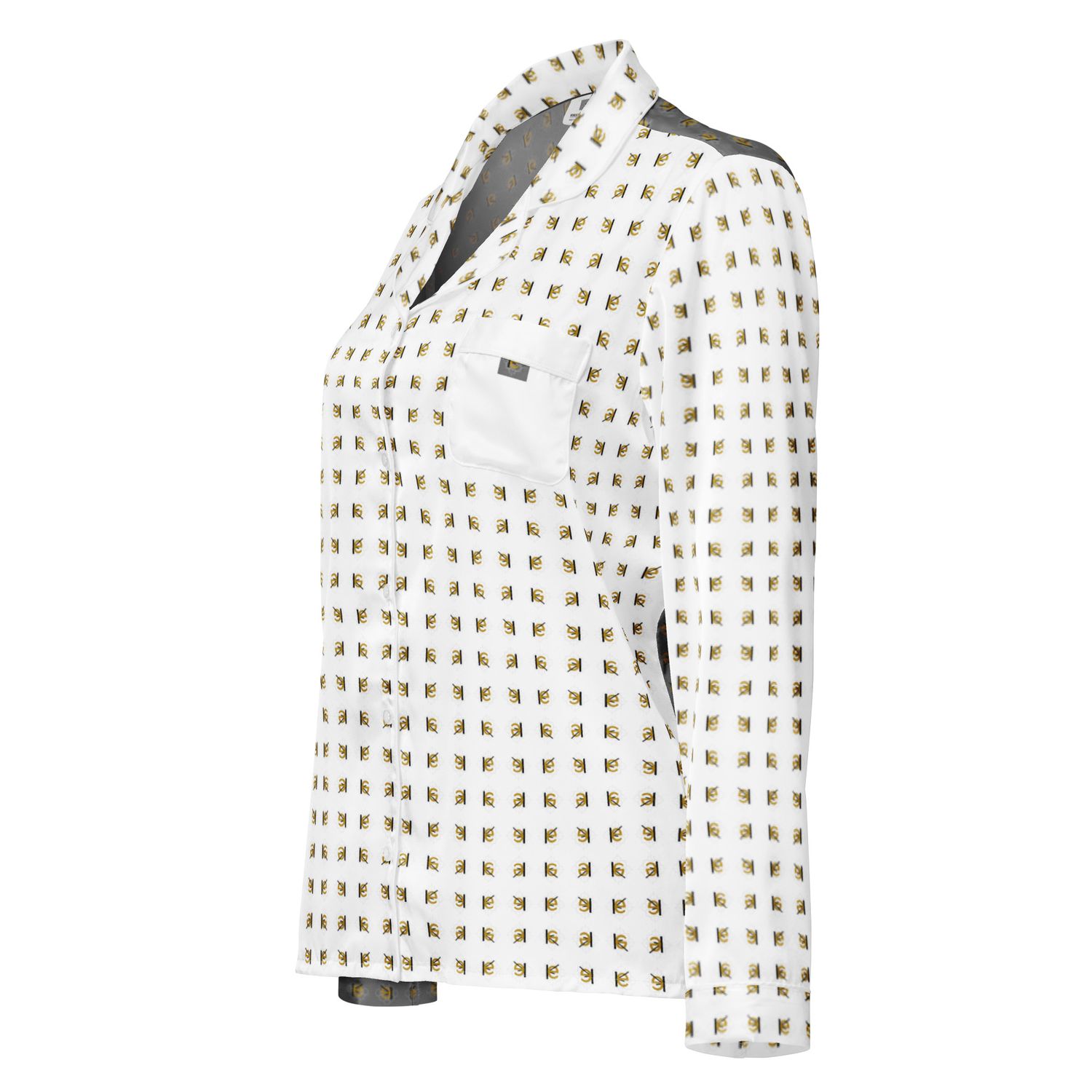 Langärmliges Pyjamaoberteil für Damen