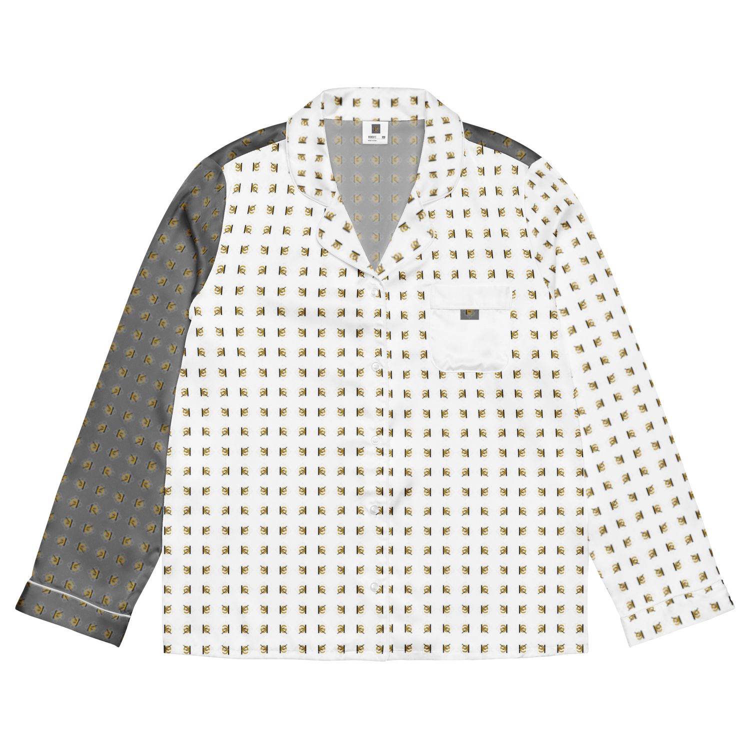 Langärmliges Pyjamaoberteil für Damen