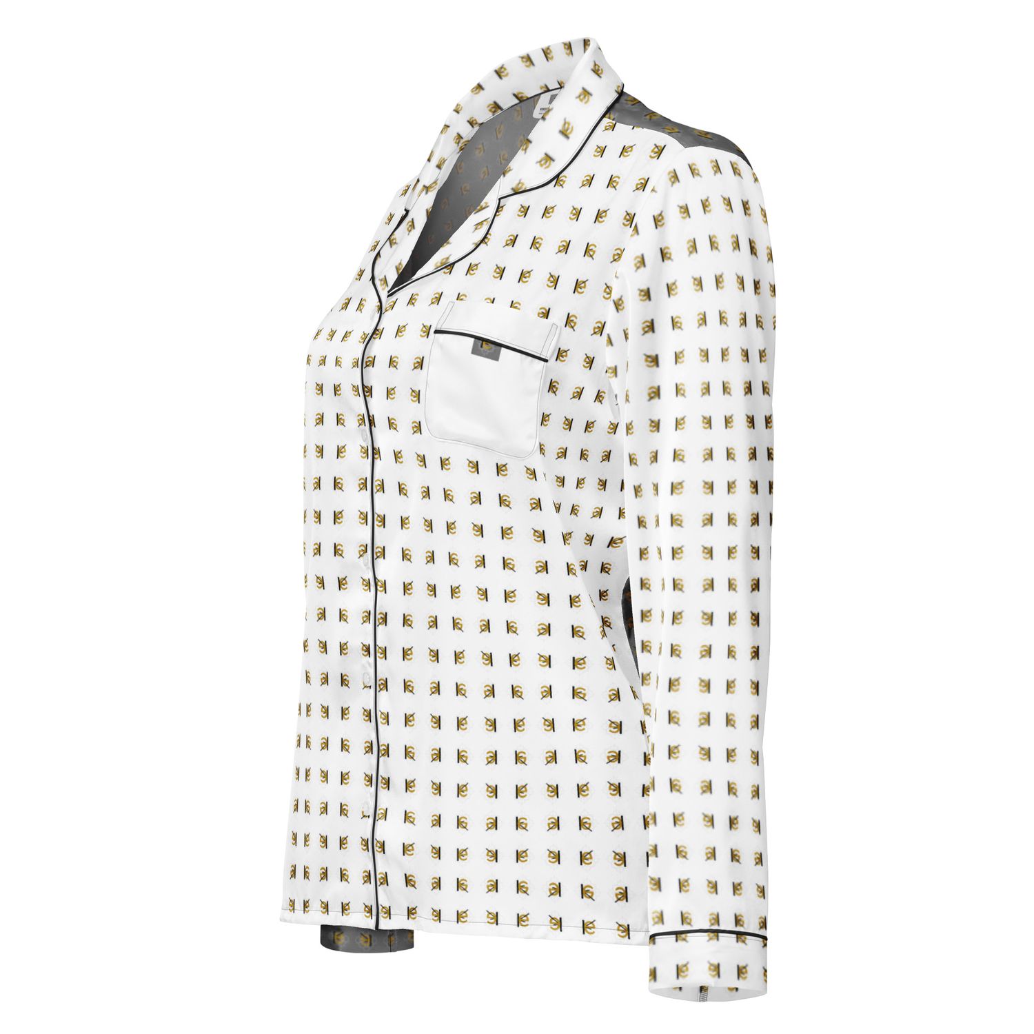 Langärmliges Pyjamaoberteil für Damen