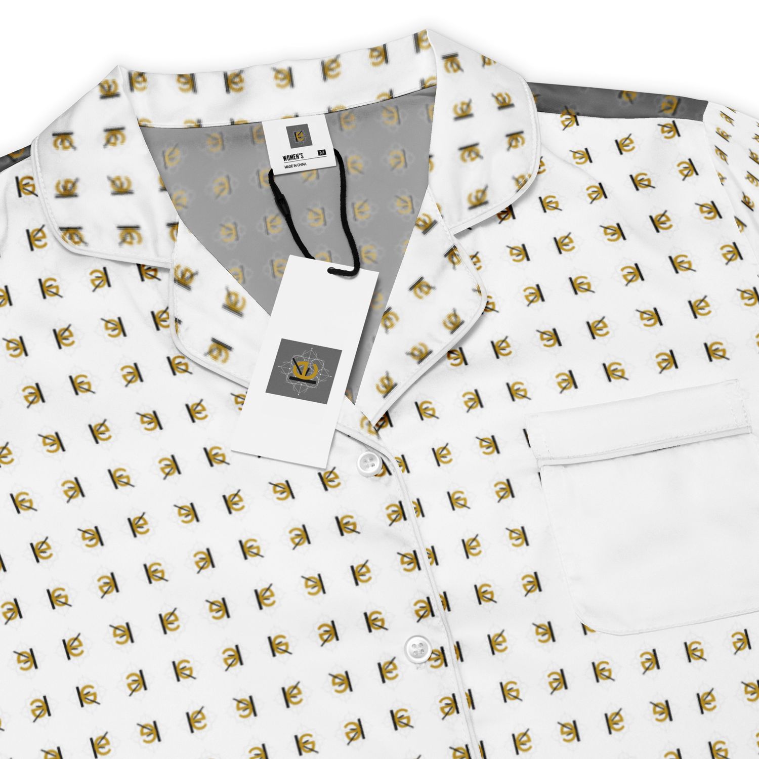 Langärmliges Pyjamaoberteil für Damen