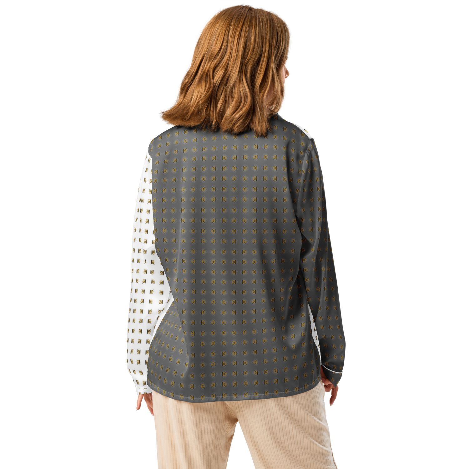 Langärmliges Pyjamaoberteil für Damen