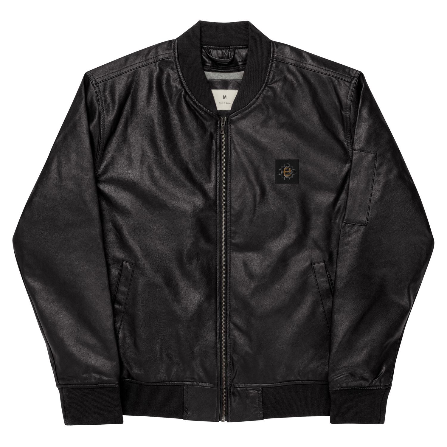 Luxury streetwear-Leather Bomber Jacket