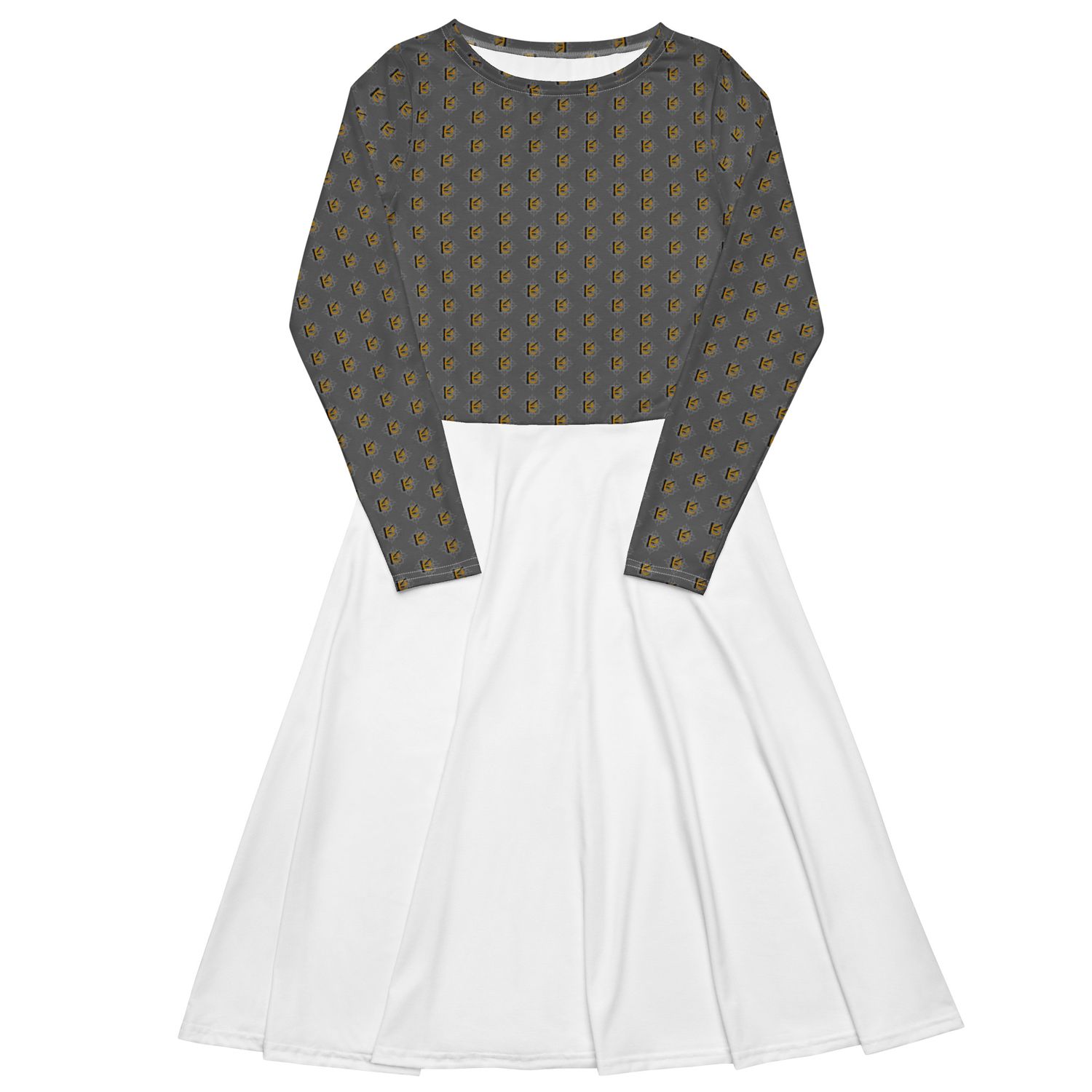 Luxury streetwear- long sleeve midi dress von kery2367