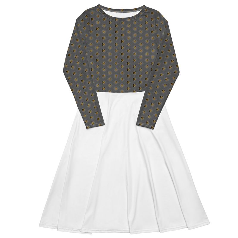 Luxury streetwear- long sleeve midi dress von kery2367