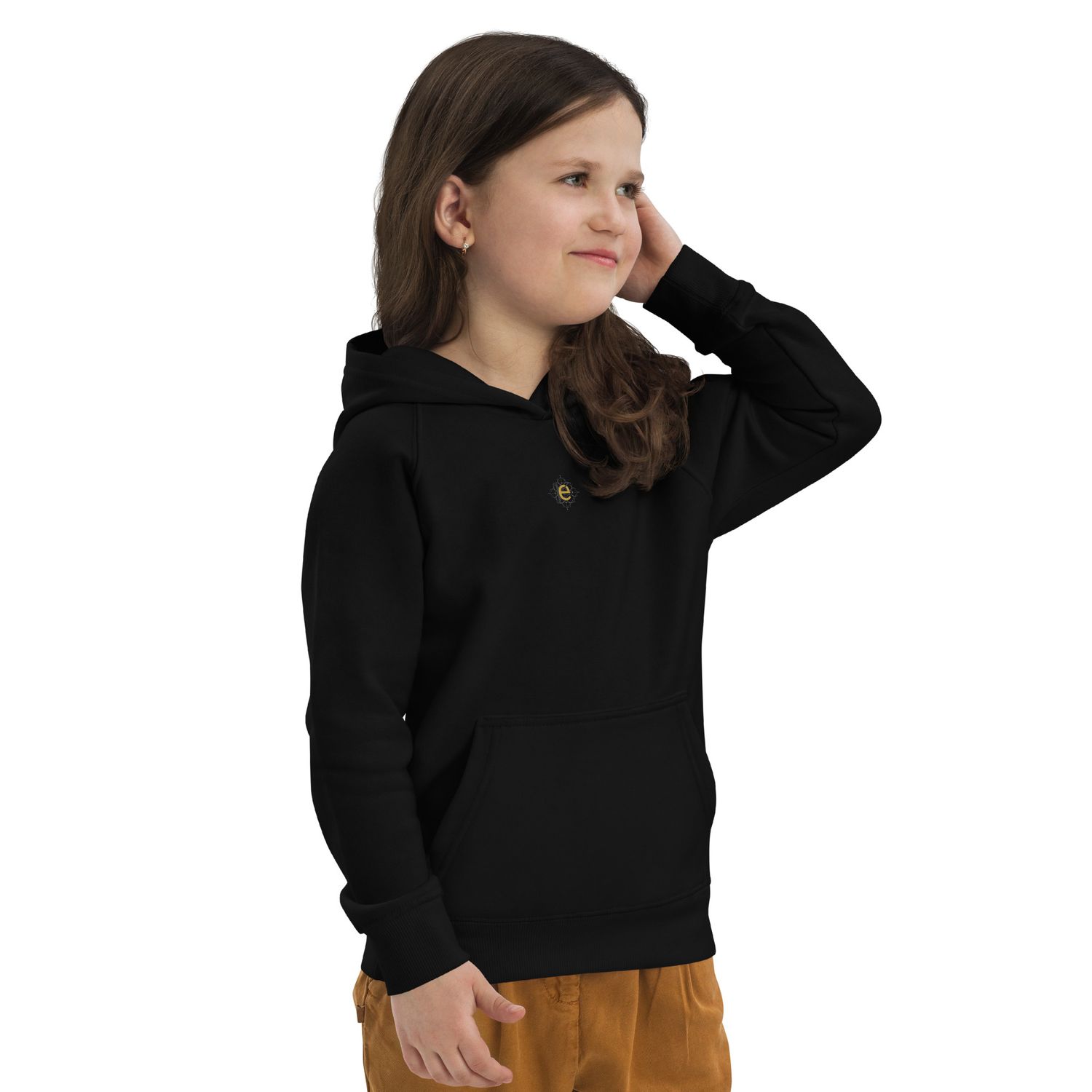 kery2367-kinder-kapuzenjacke-schwarz-vorderseite-luxury-streetwear-brand