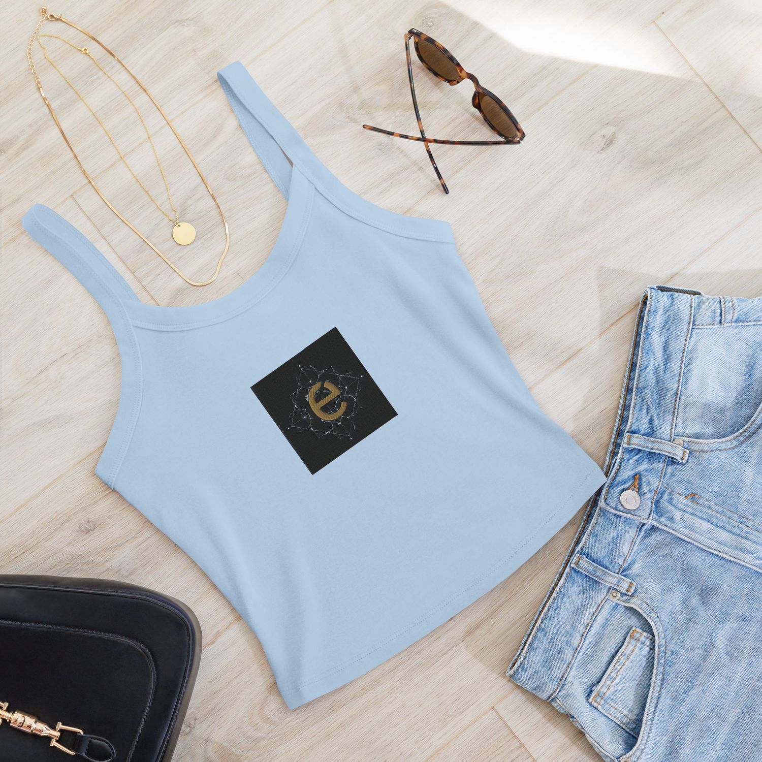 Luxury-sommer-trends-von kery2367,Damen Micro-Rib-Tanktop