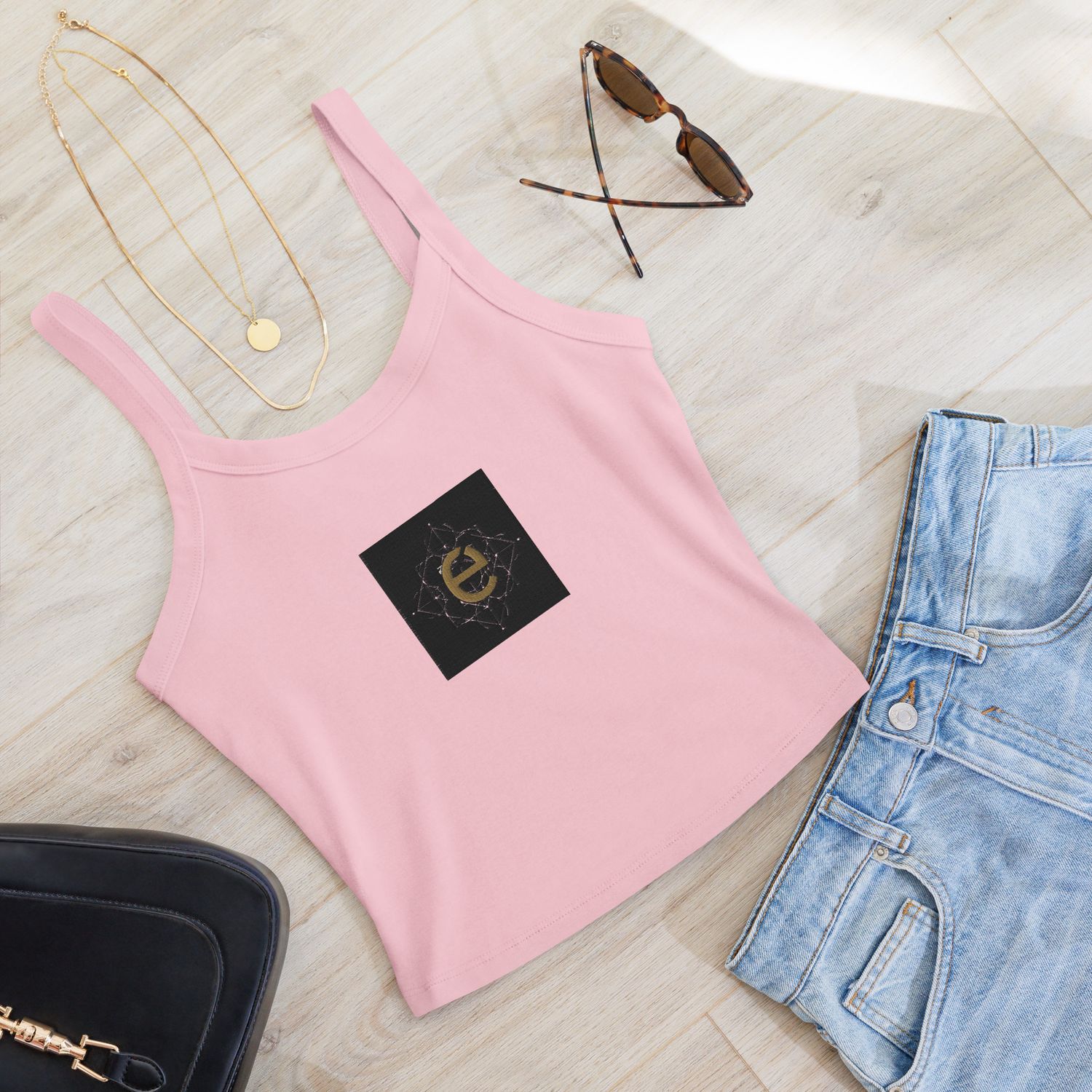 Luxury-sommer-trends-von kery2367,Damen Micro-Rib-Tanktop