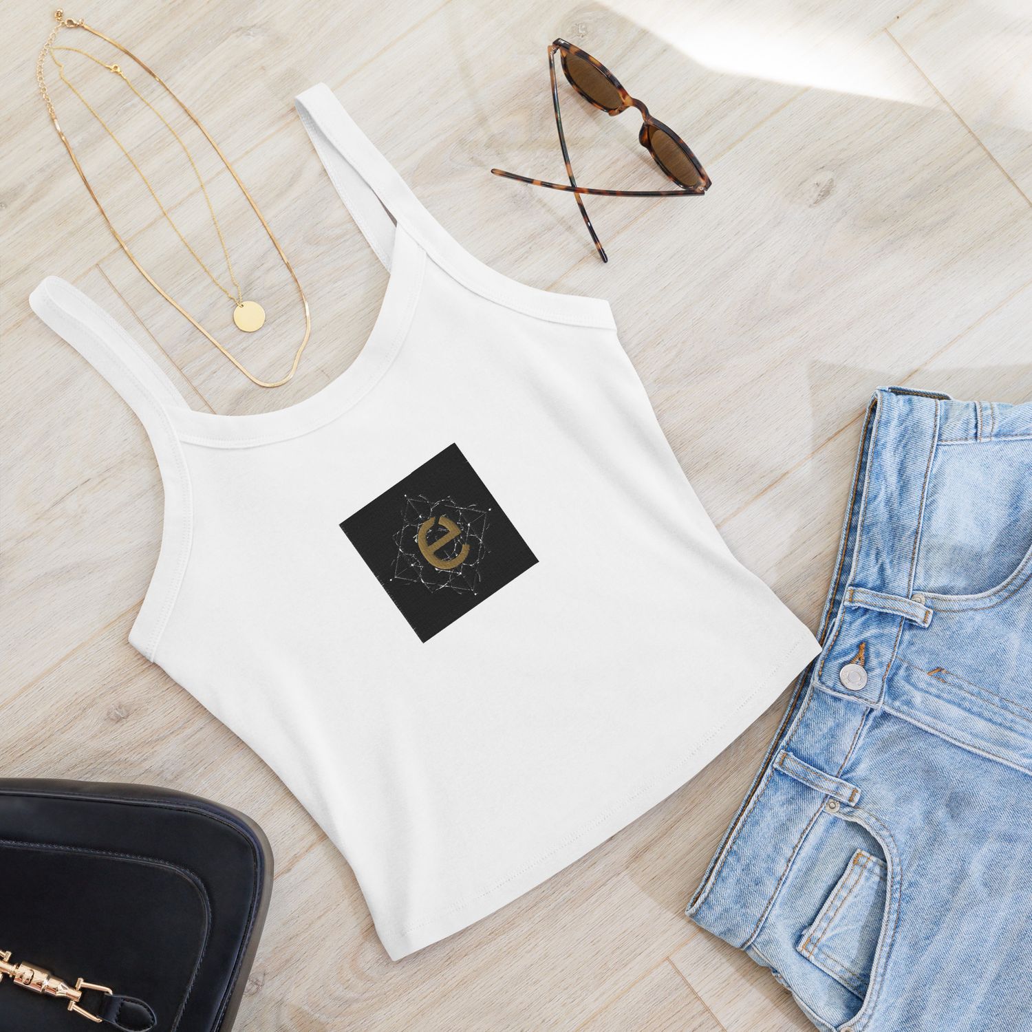 Luxury-sommer-trends-von kery2367,Damen Micro-Rib-Tanktop