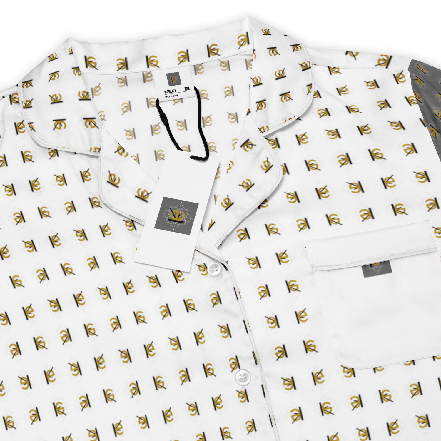 Kery2367-luxury-Streetwear,women’s short sleeve pajama top