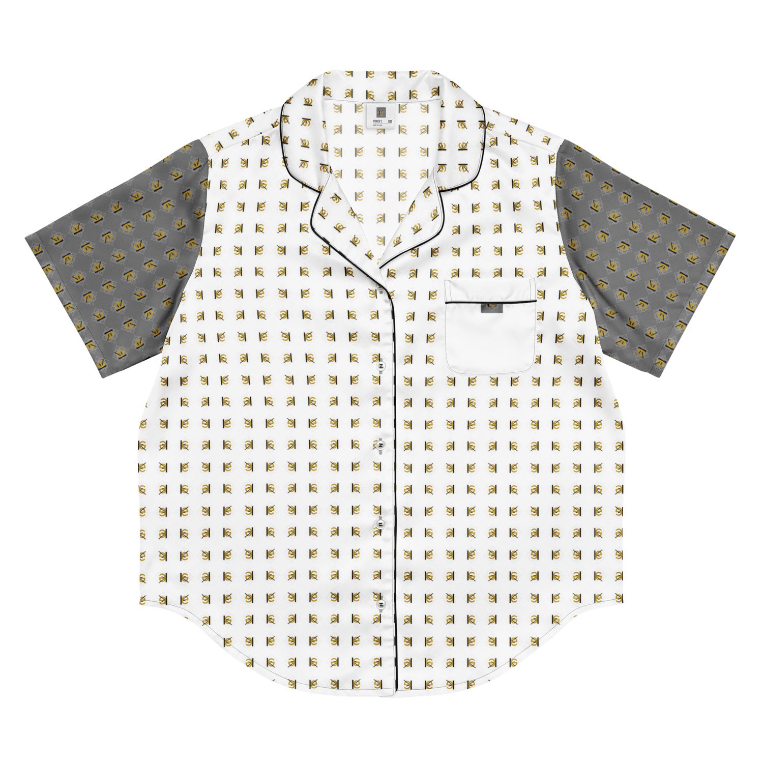 Kery2367-luxury-Streetwear,women’s short sleeve pajama top