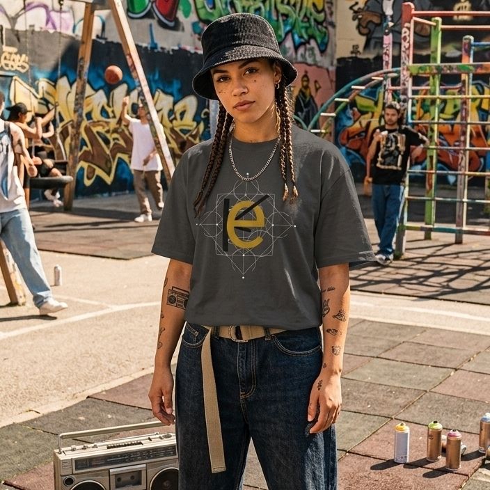 Luxury streetwear-Oversized Faded T-Shirt – Lässig, Vintage &amp; Nachhaltig