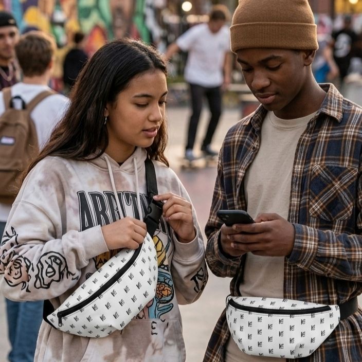 Luxury streetwear-accessoire-unterwegs-getragen-luxury-streetwear-outdoor