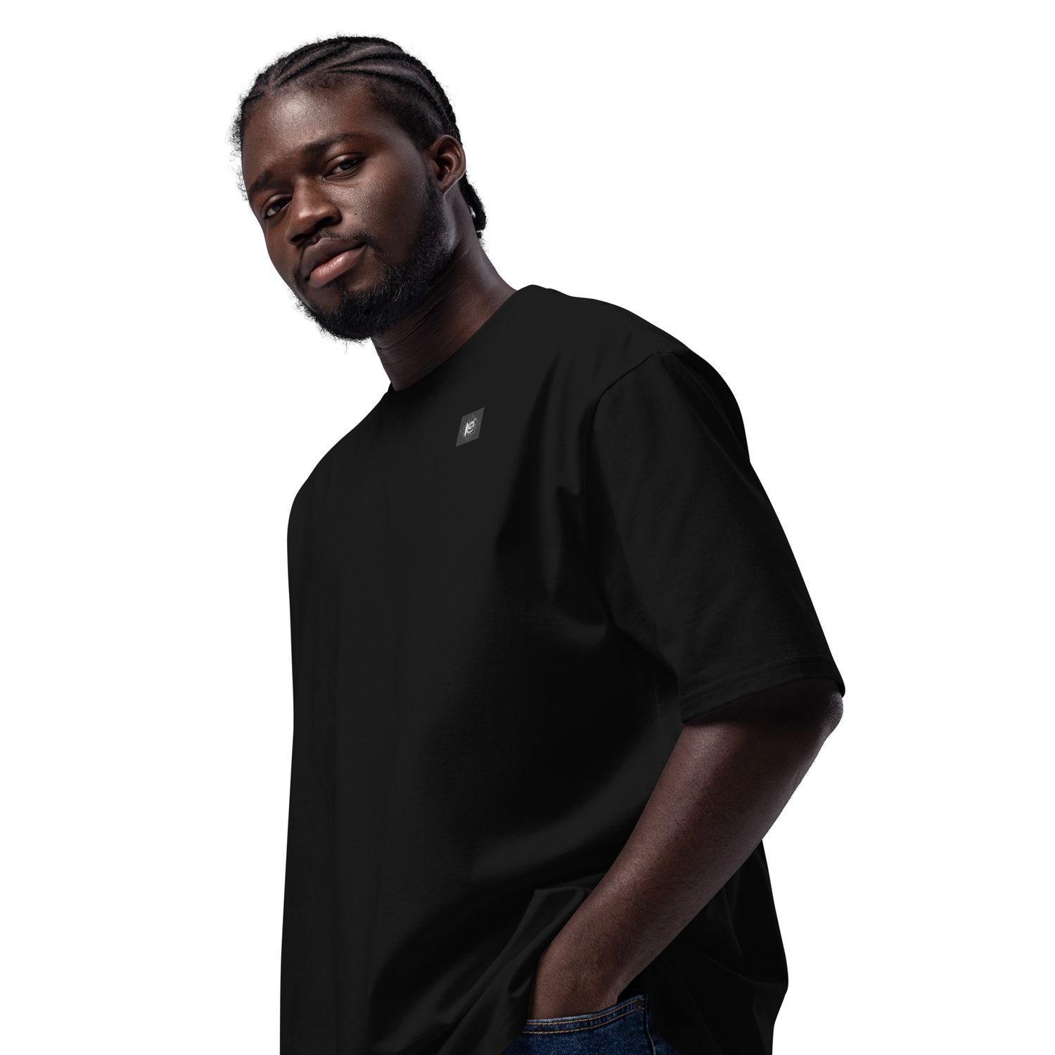 Luxury streetwear-Urban Look mit einem Oversized T-Shirt – ein absolutes Must-Have für Streetwear-Fans.**