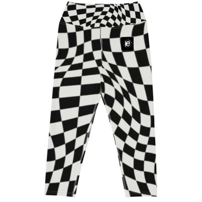 KERY2367 – "Optical Distortion" Luxury streetwear High-Waist Leggings