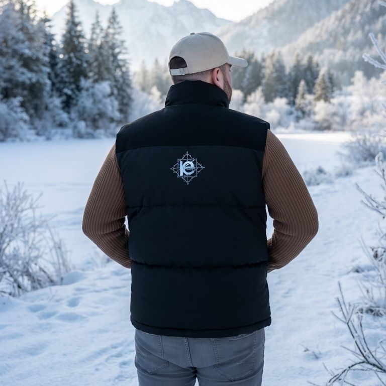 Luxury-Streetwear-Kollektion von kery2367-schwarzen ärmellosen Steppweste