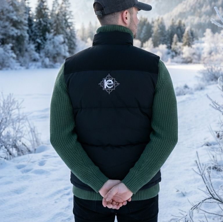 Luxury-Streetwear-Kollektion von kery2367-schwarzen ärmellosen Steppweste