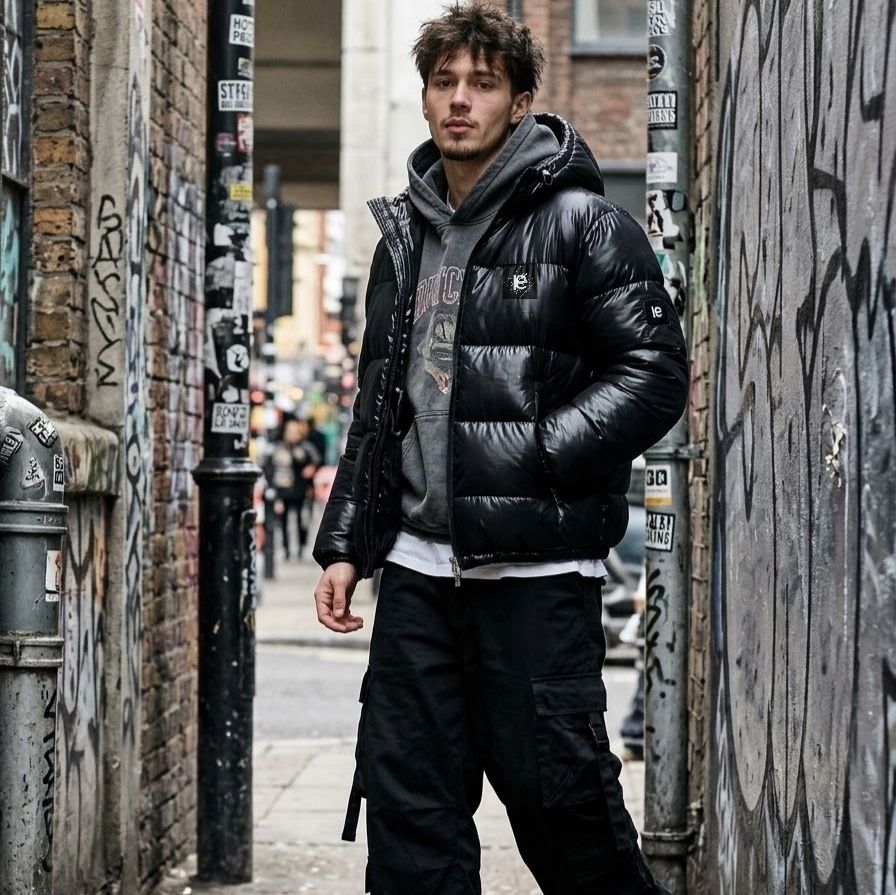 Luxury streetwear-kery2367 – High-Gloss Puffer Jacket
