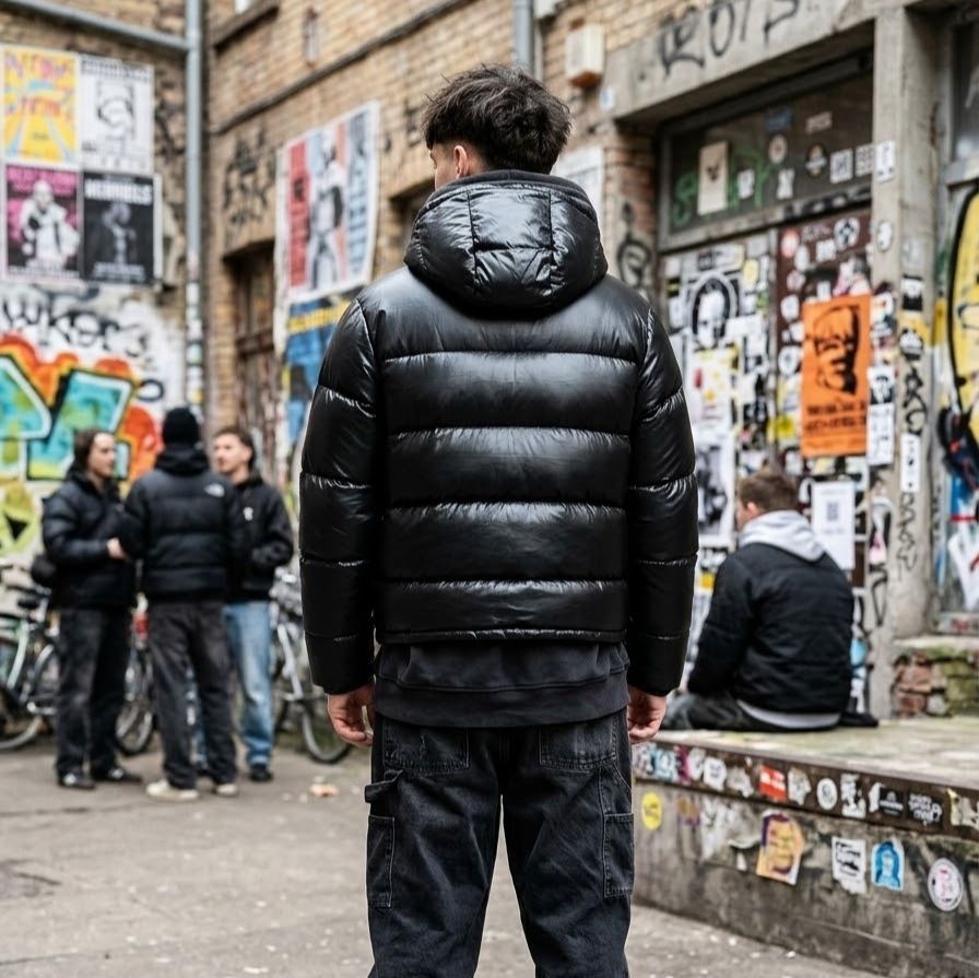 Luxury streetwear-kery2367 – High-Gloss Puffer Jacket