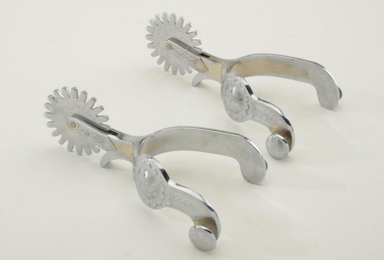 Crockett fancy engraved parade Spurs