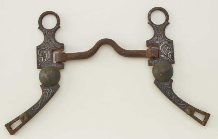 Mexican Bit with Fancy Silver Overlay