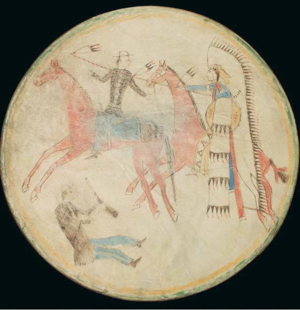 Extremely Rare Sioux Hand Drum