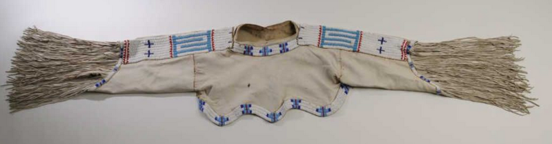 Elaborate Beaded Elk Hide Ceremonial Dress