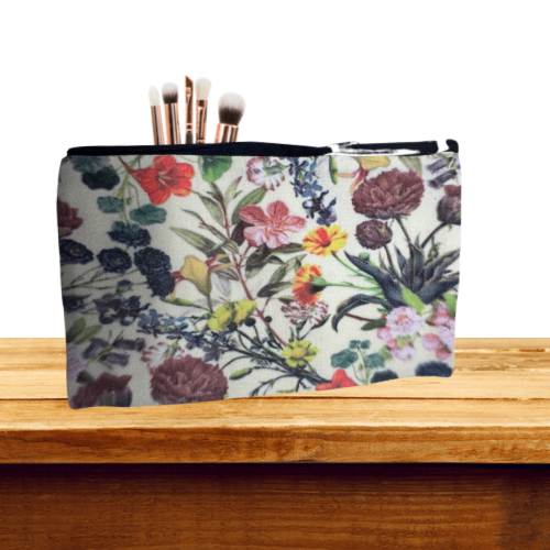 Makeup Travel Cosmetics Bag~ Flowers