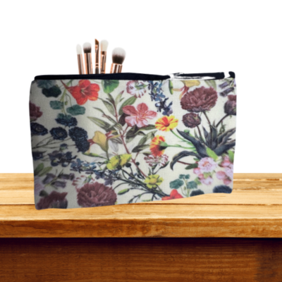 Makeup Travel Cosmetics Bag~ Flowers