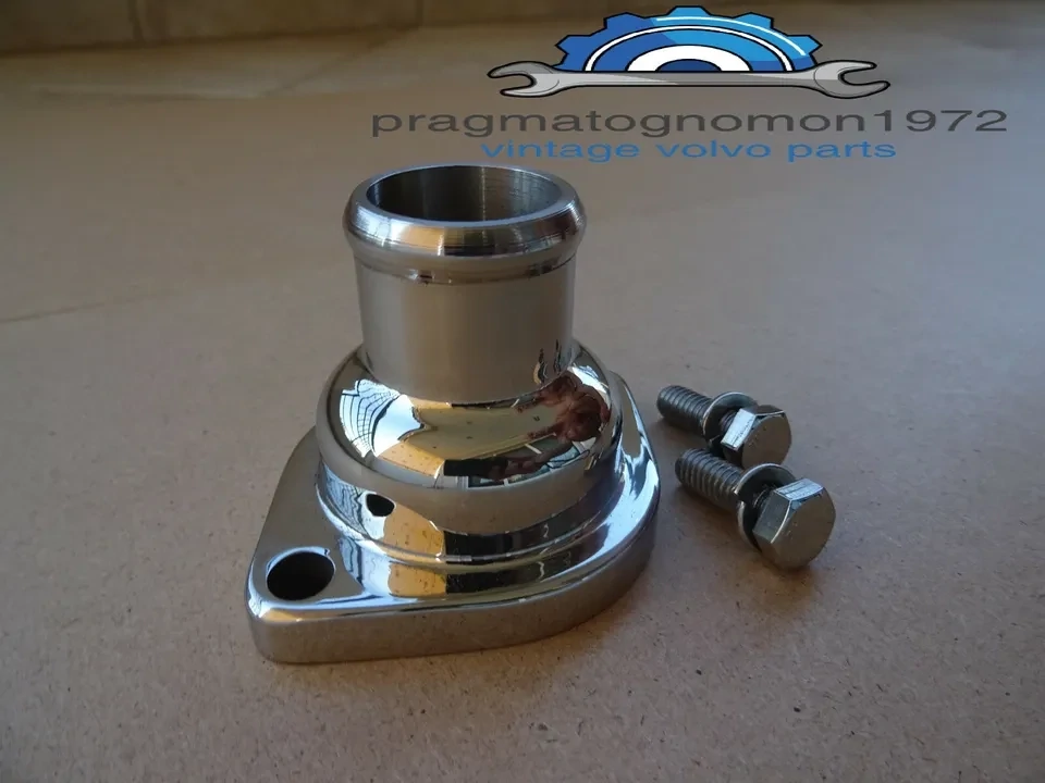 VOLVO 419333 AMAZON P1800 164 140 1-1/4&quot; OD THERMOSTAT HOUSING STAINLESS STEEL