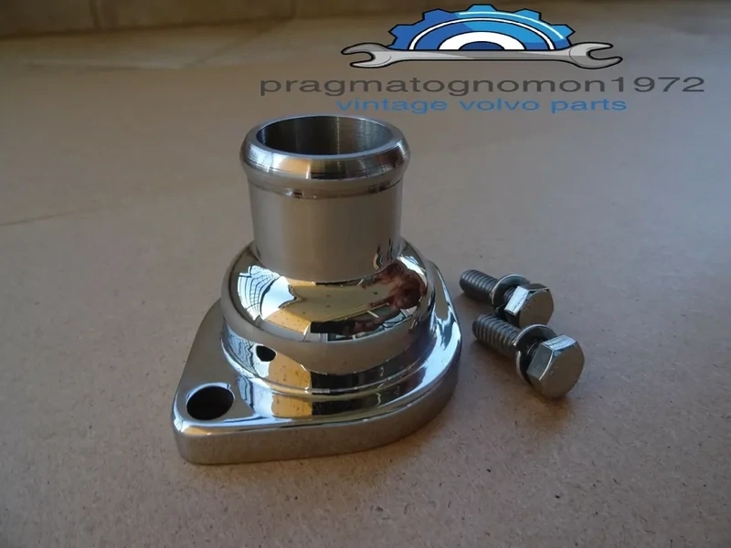 VOLVO 419333 AMAZON P1800 164 140 1-1/4&quot; OD THERMOSTAT HOUSING STAINLESS STEEL