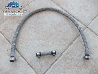 VOLVO AMAZON 122 121 PV 544 P1800 TWIN CARB STAINLEES STEEL FUEL HOSE set