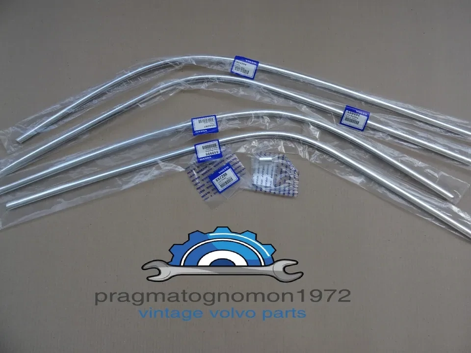 VOLVO AMAZON 120 130 ROOF SIDE TRIM COMPLETE SET DRIP RAIL GENUINE VOLVO