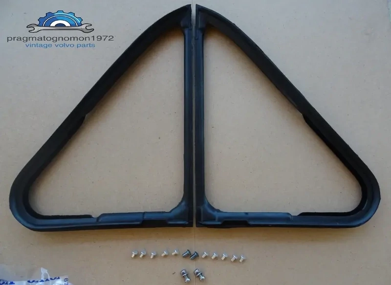VOLVO AMAZON 121 122 VENTILATION WINDOWS RUBBER SEALS L+R GENUINE VOLVO