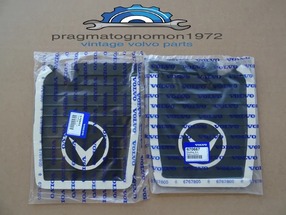 VOLVO 121 122 REAR MUDFLAP SET GENUINE VOLVO 670666 670667