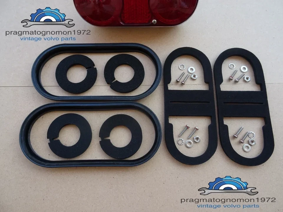 VOLVO P1800 TAIL LIGHTS INSTALLATION SET COMPLETE WITH STAINLESS SCREWS