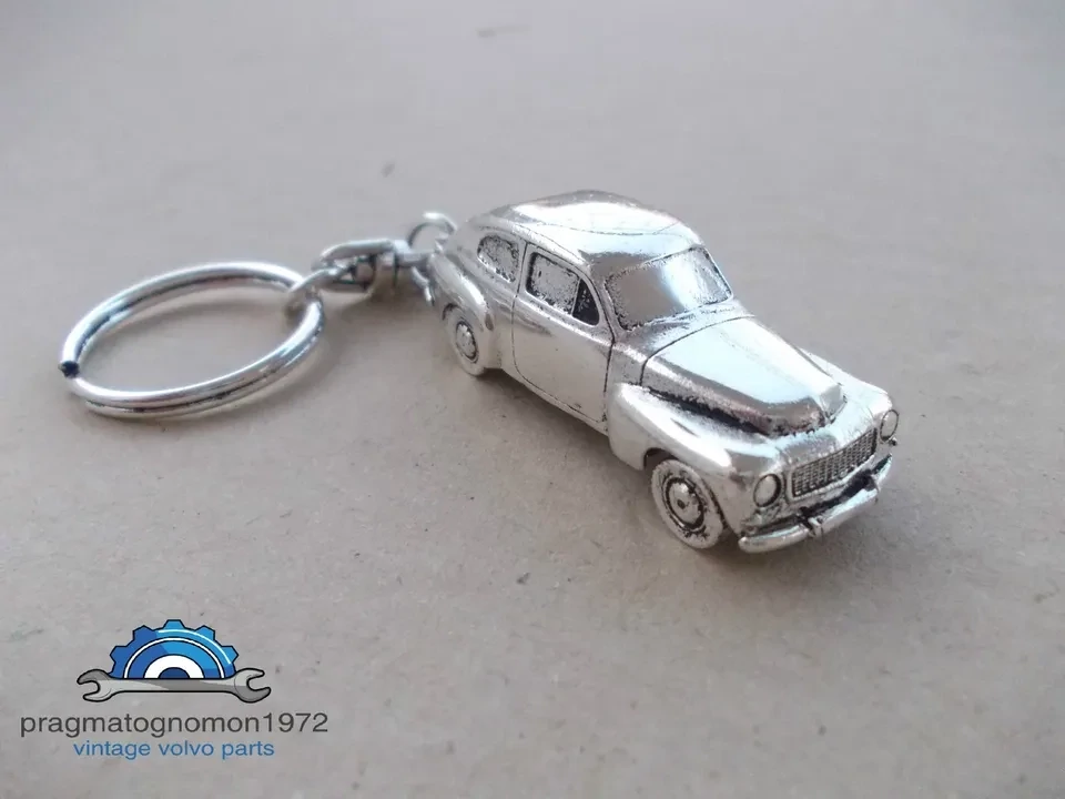 VOLVO PV 544 KEYCHAIN SILVER PLATED GIFT