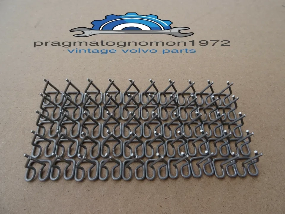 VOLVO 95384 P1800 PV544 210 P1800ES TRIM MOLDING CLIPS x50 STAINLESS STEEL 16mm